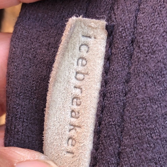 Icebreaker Merino Wool Gray/Plum Jacket - Picture 5 of 7